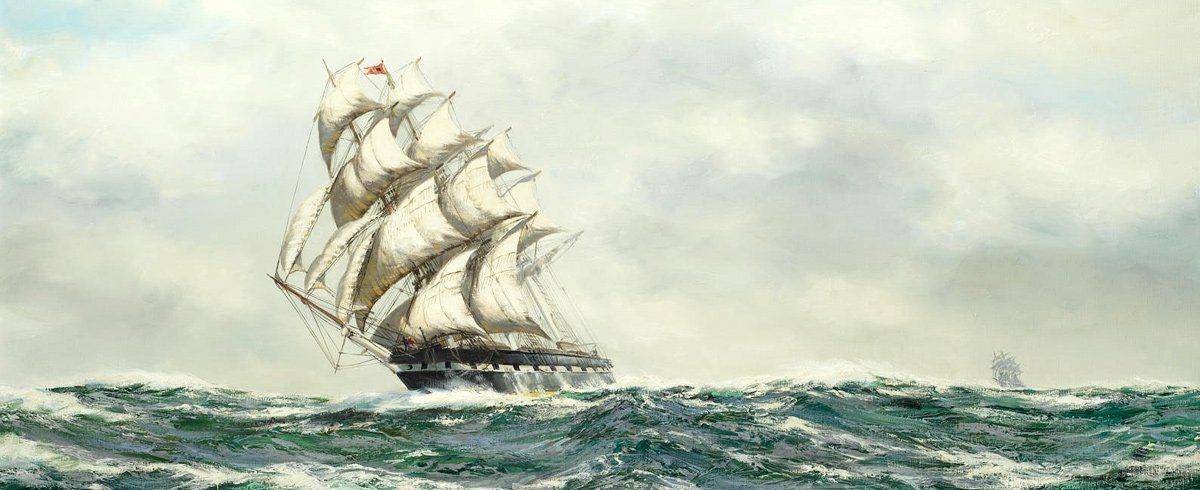 Painting of the Marco Polo by Henry Scott