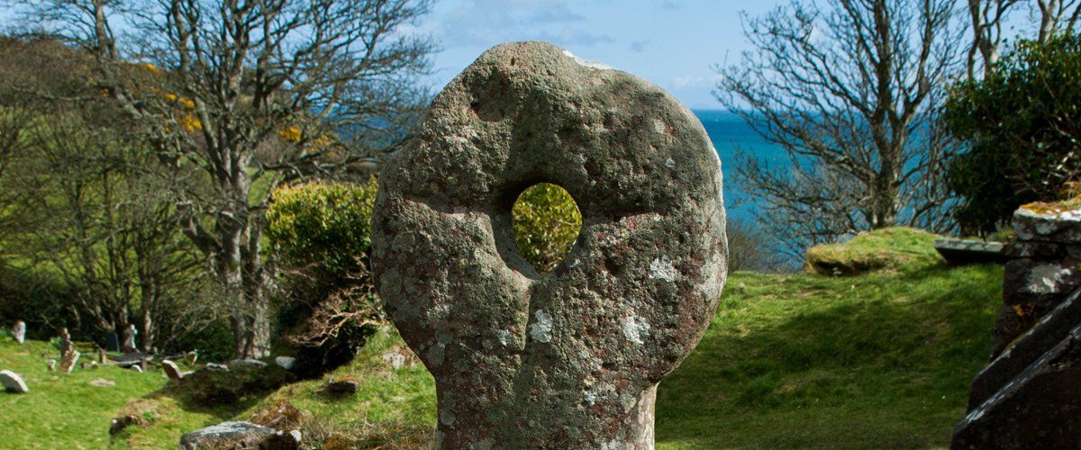 Photo of holed stone by Art Ward