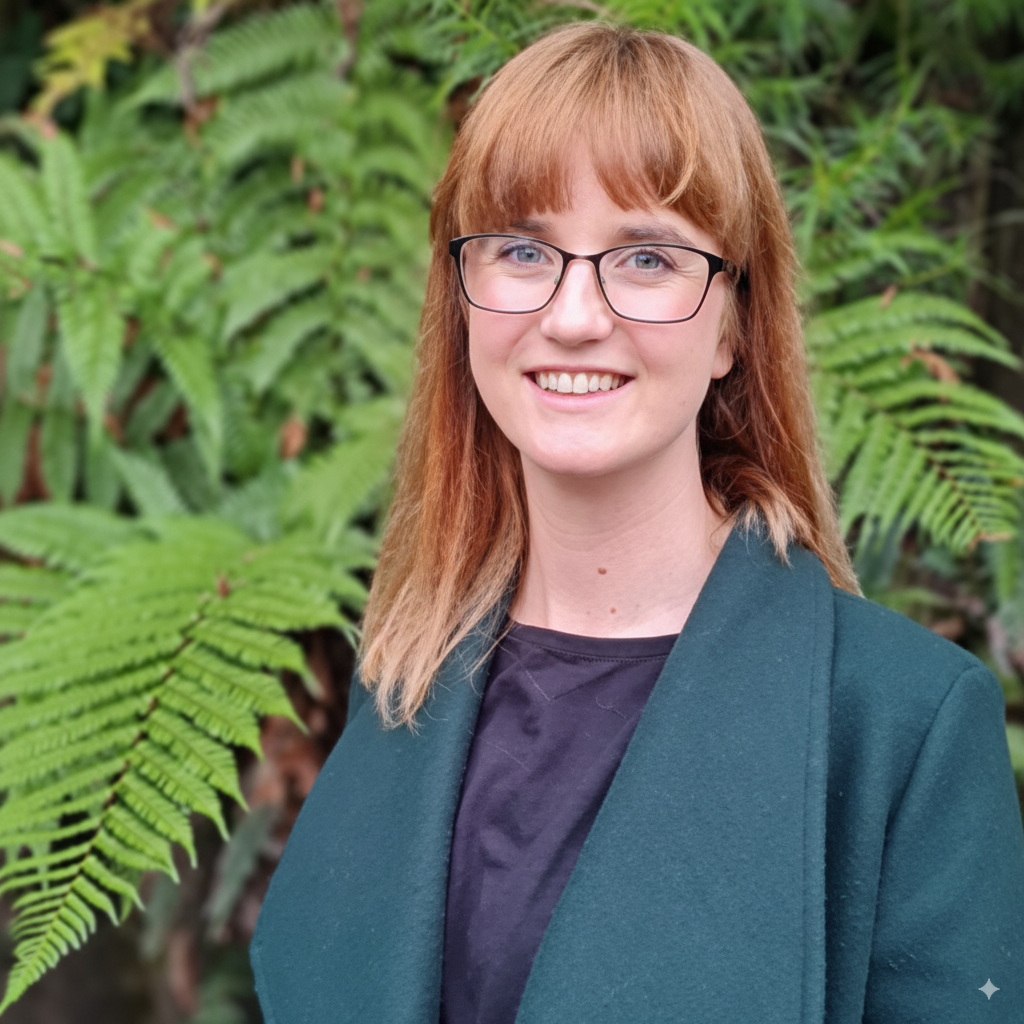 Man sitting at desk, giving thumbs up. Office setting with monitors, laptop, and window.