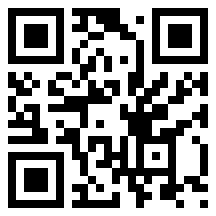 QR code with black and white squares.