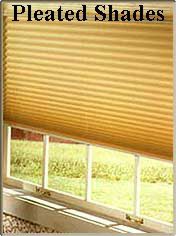 Brown Pleated Shades