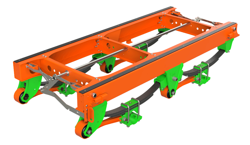 mechanical slider subframe suspension