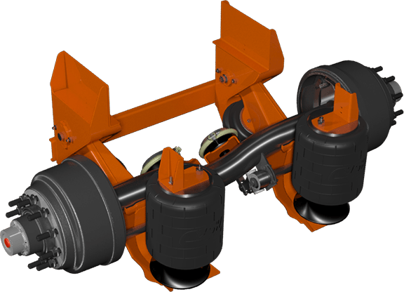 auxiliary lift axle suspension