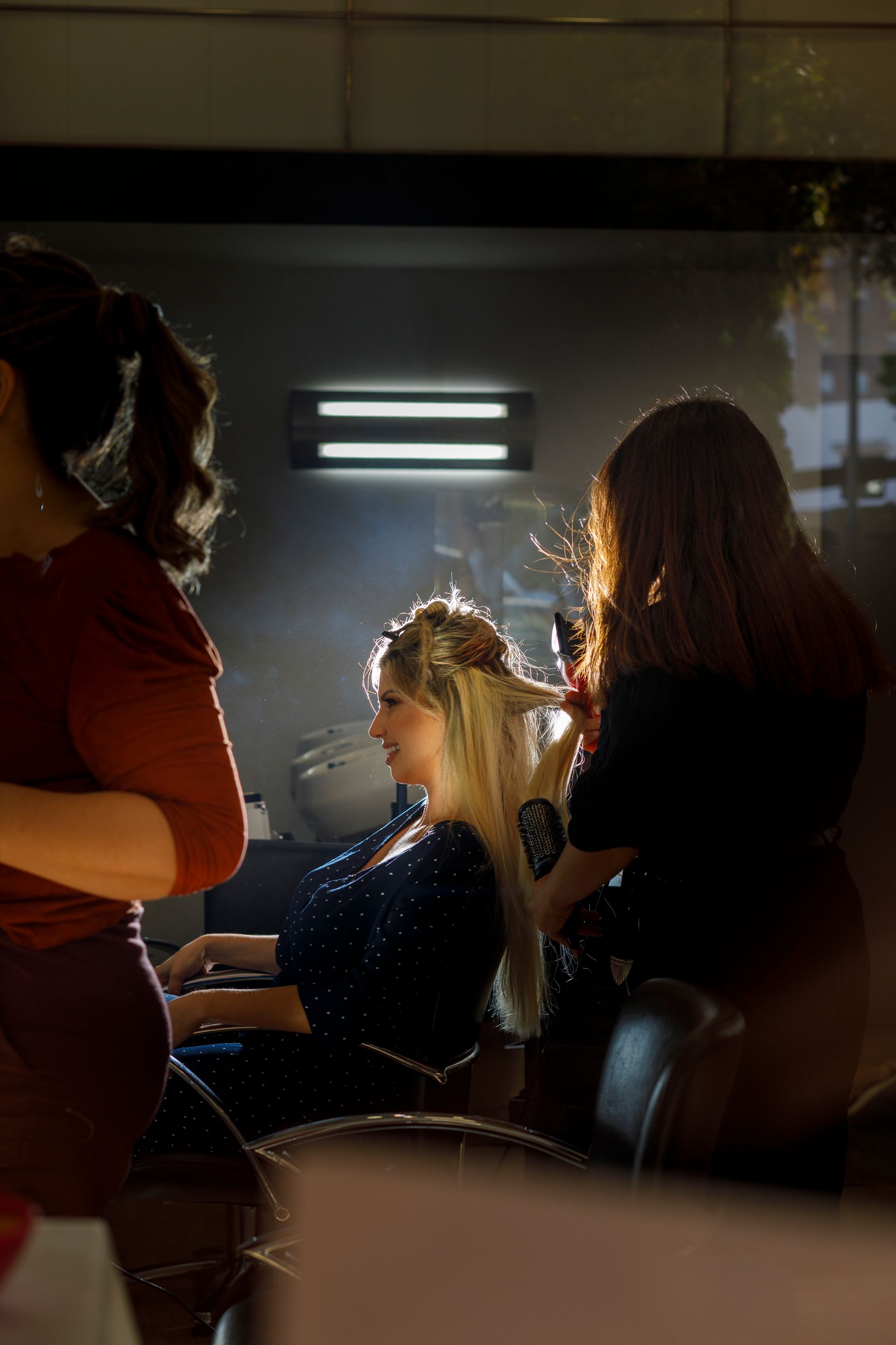 Sesión peluquería novia en Valencia, España