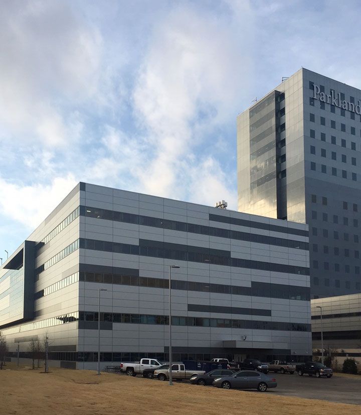 A large building with the word marlboro on it