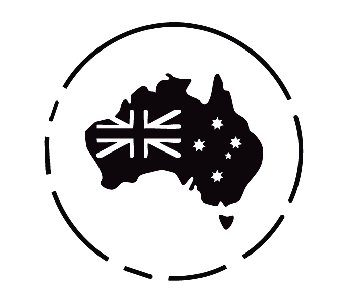 Australian map icon