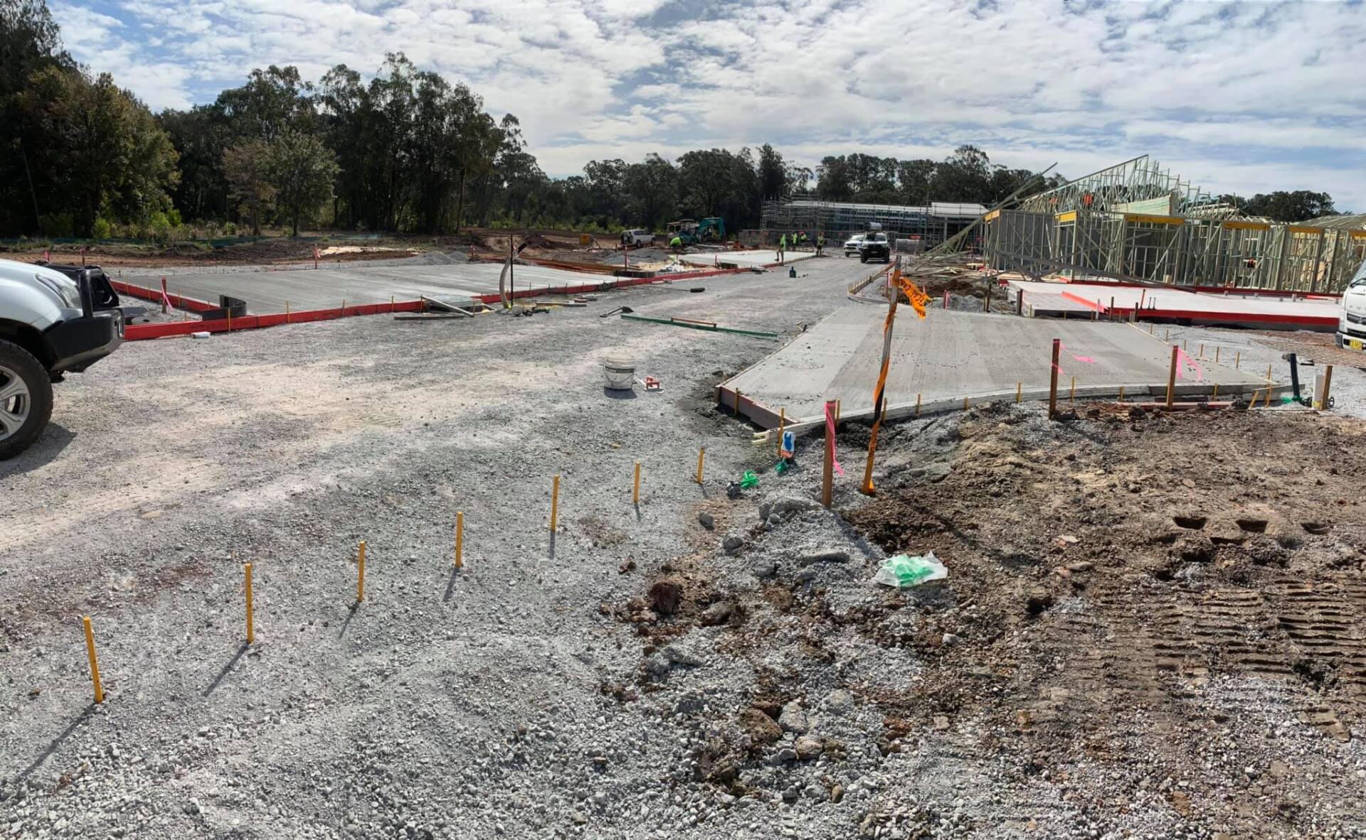 Site Under Construction — AJ's Concreting Services in Taylors Beach, NSW