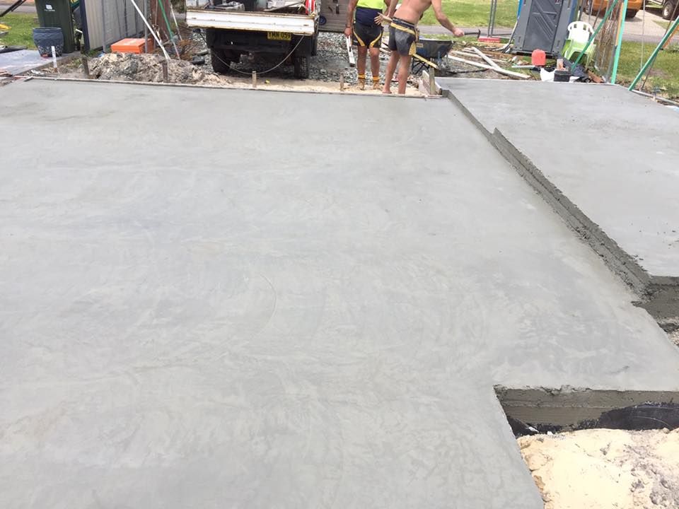 Newly Installed Concrete Slab — AJ's Concreting Services in Taylors Beach, NSW