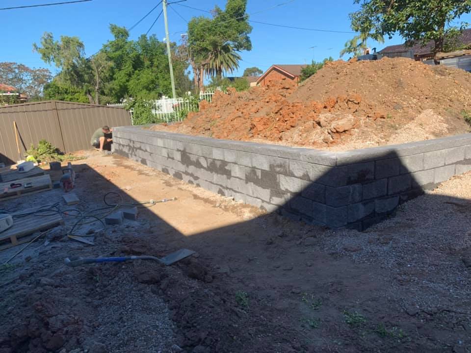 Concrete Retaining Wall — AJ's Concreting Services in Taylors Beach, NSW
