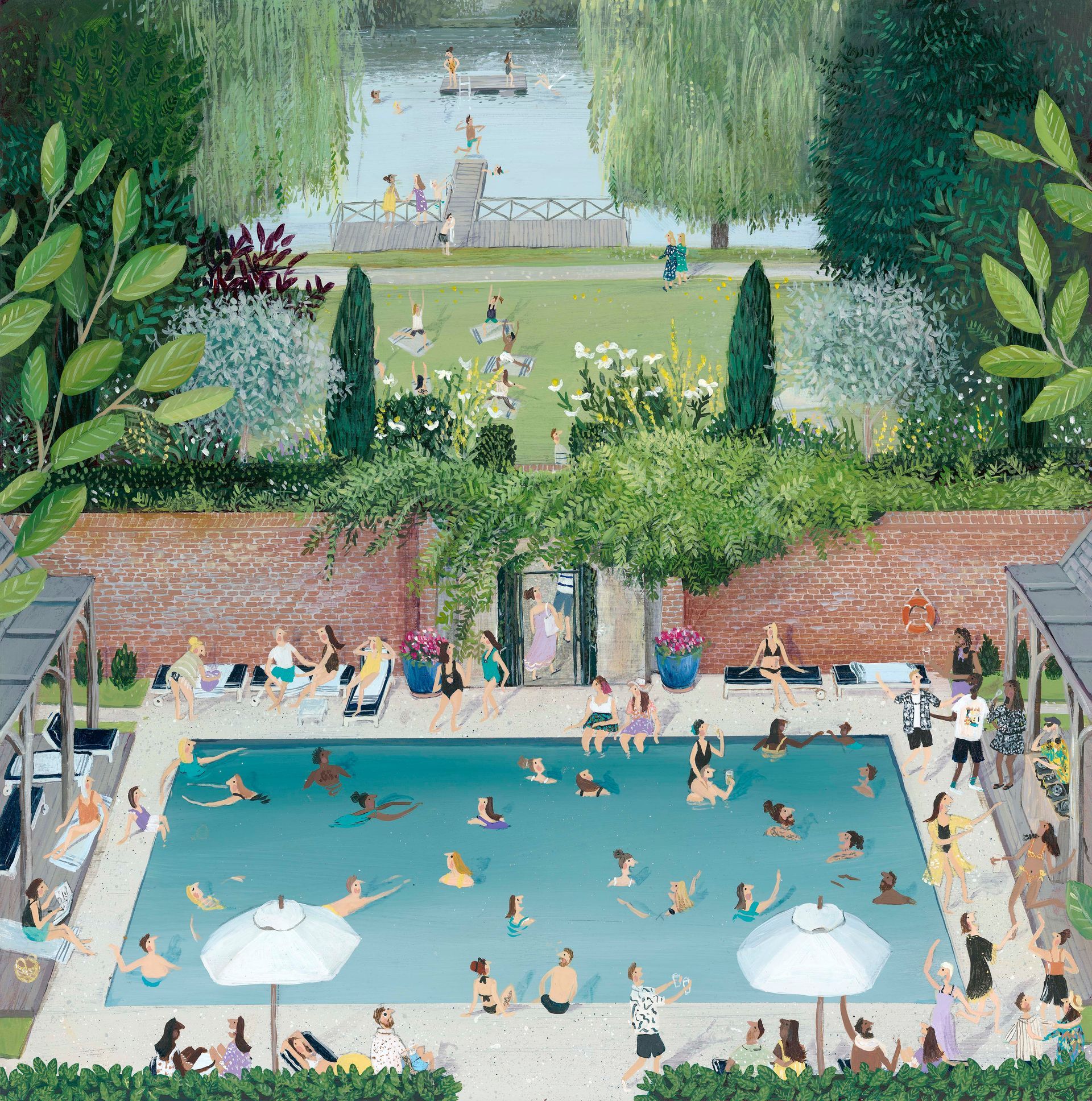 Lido by the Lake print by Jenni Murphy available at K-Frames Sittingbourne