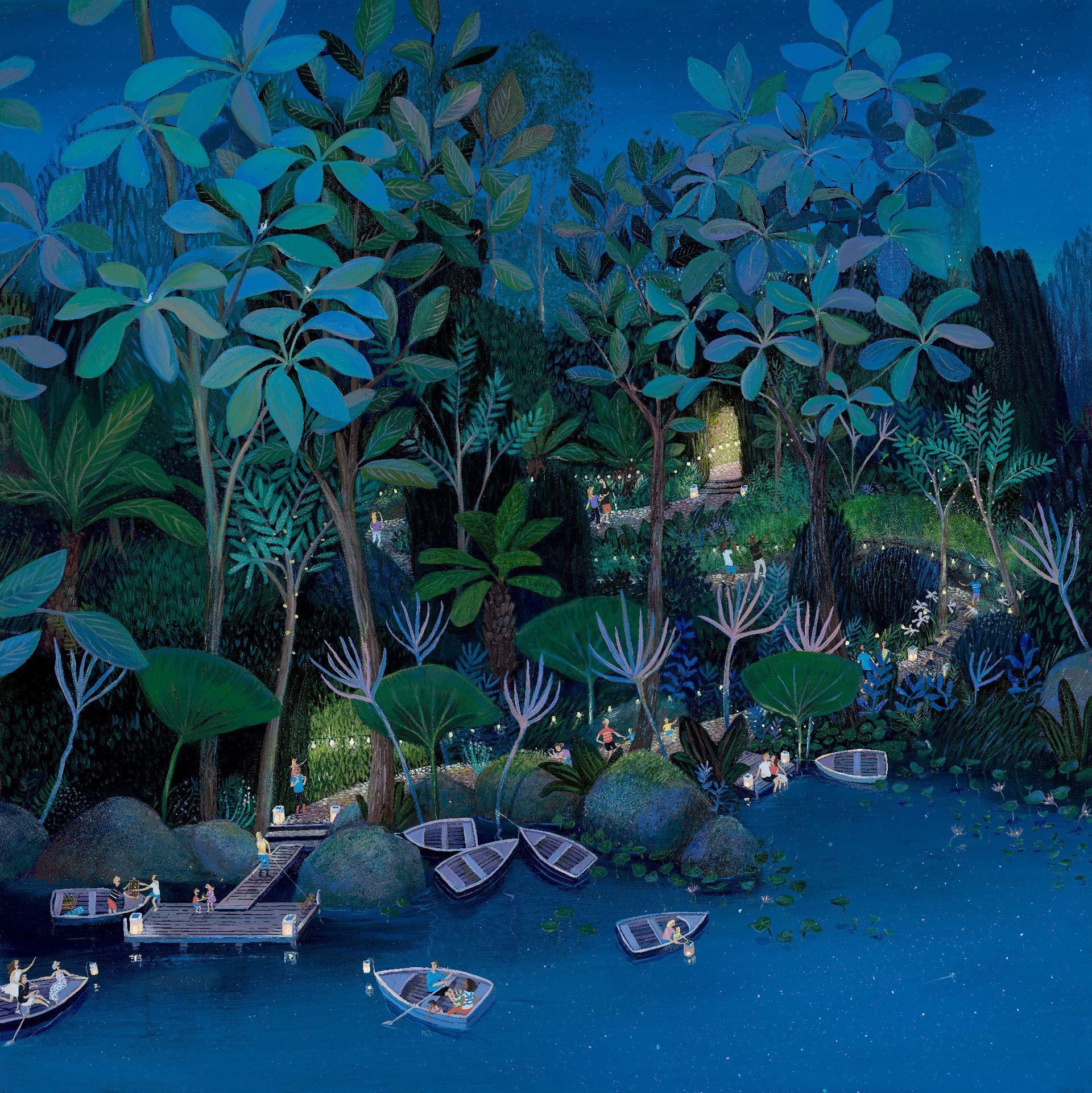 Party in the Forest limited edition print by Jenni Murphy at K-Frames