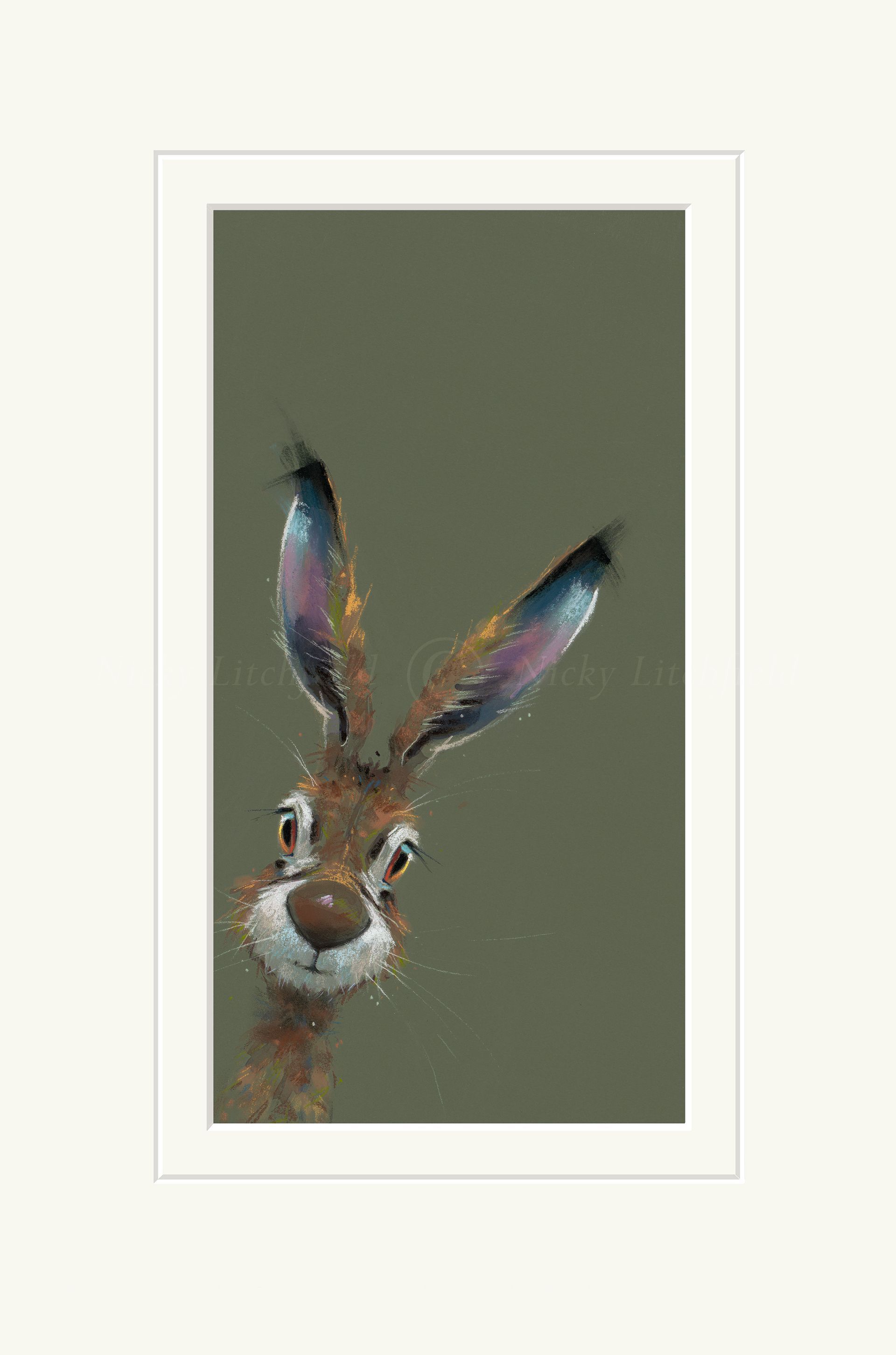 Hugo print by Nicky Litchfield for sale at K-Frames Sittingbourne