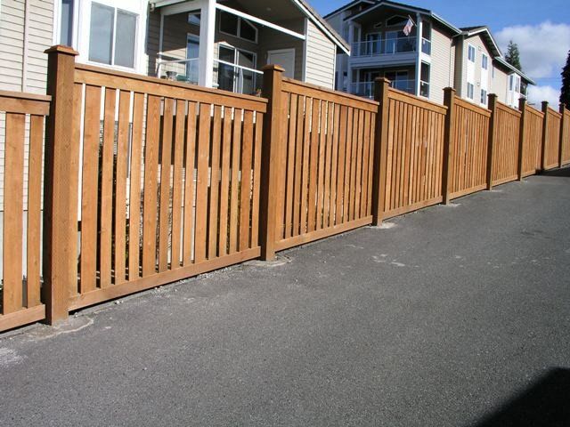 Cedar Fence In Residential Houses — Marysville, WA — Premier Fence, Inc.