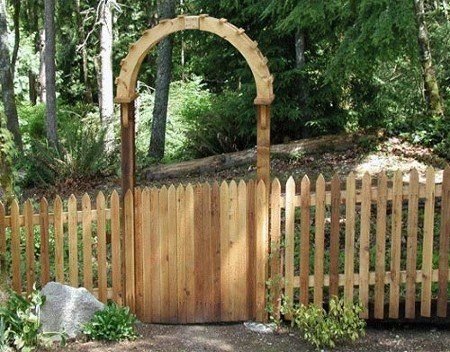 Wooden Gate In The Garden — Marysville, WA — Premier Fence, Inc.