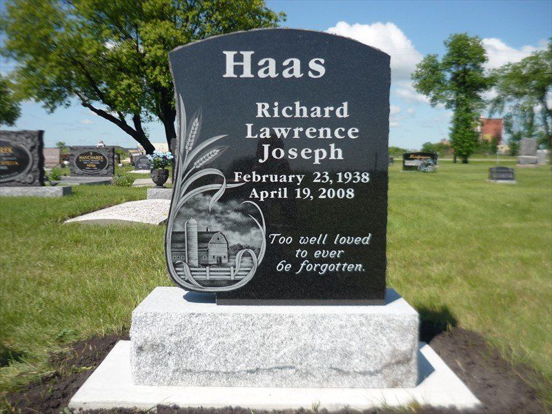 A gravestone for richard lawrence joseph is in a cemetery