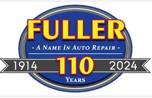 A logo for fuller a name in auto repair