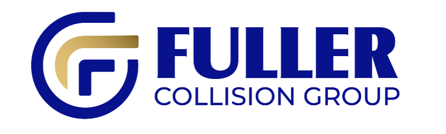 The fuller collision group logo is blue and gold on a white background.