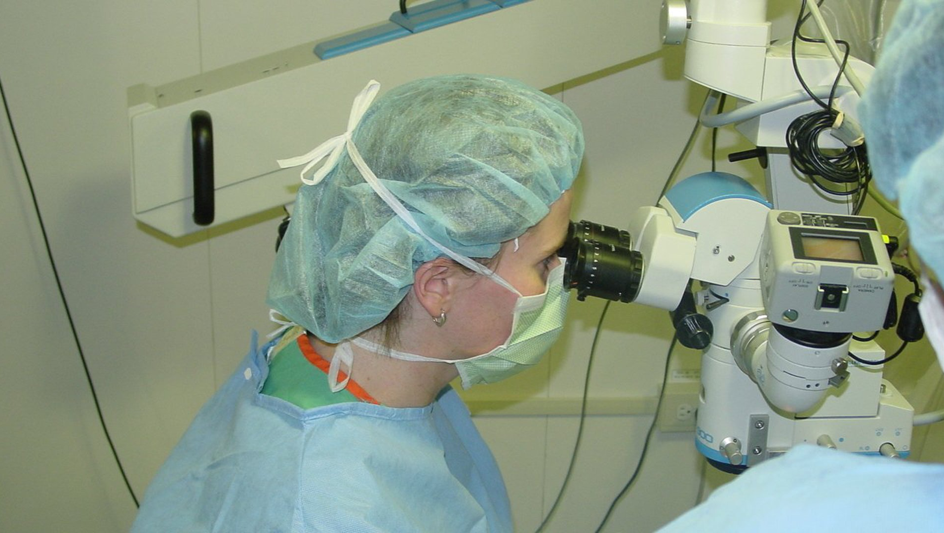 Doctor During Cataract Surgery — Big Rapids, MI — Crew & Boss Eye Associates