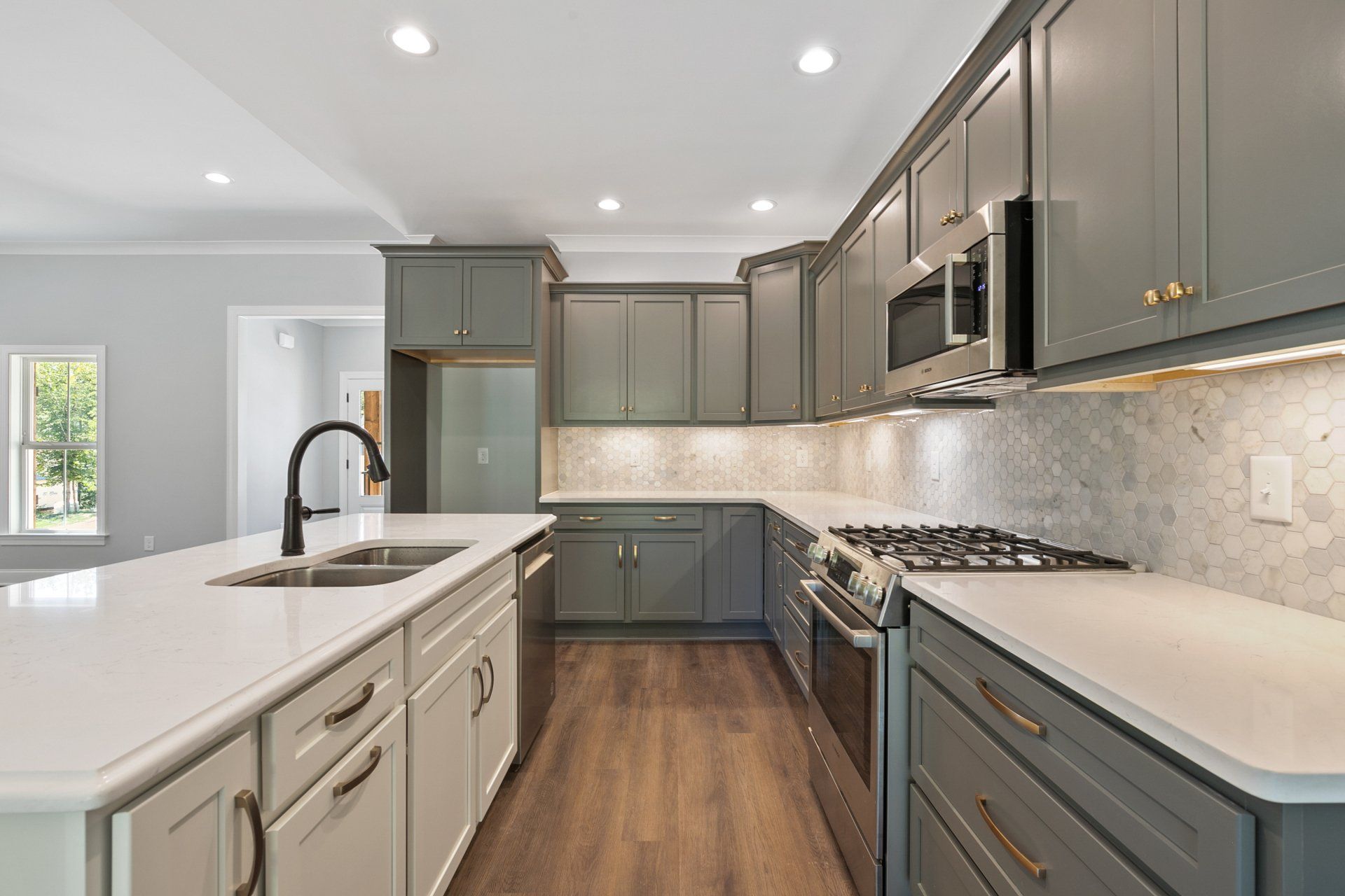 White Kitchen Sideview — Greensboro, NC — Sparks Homes & Home Renovations Inc