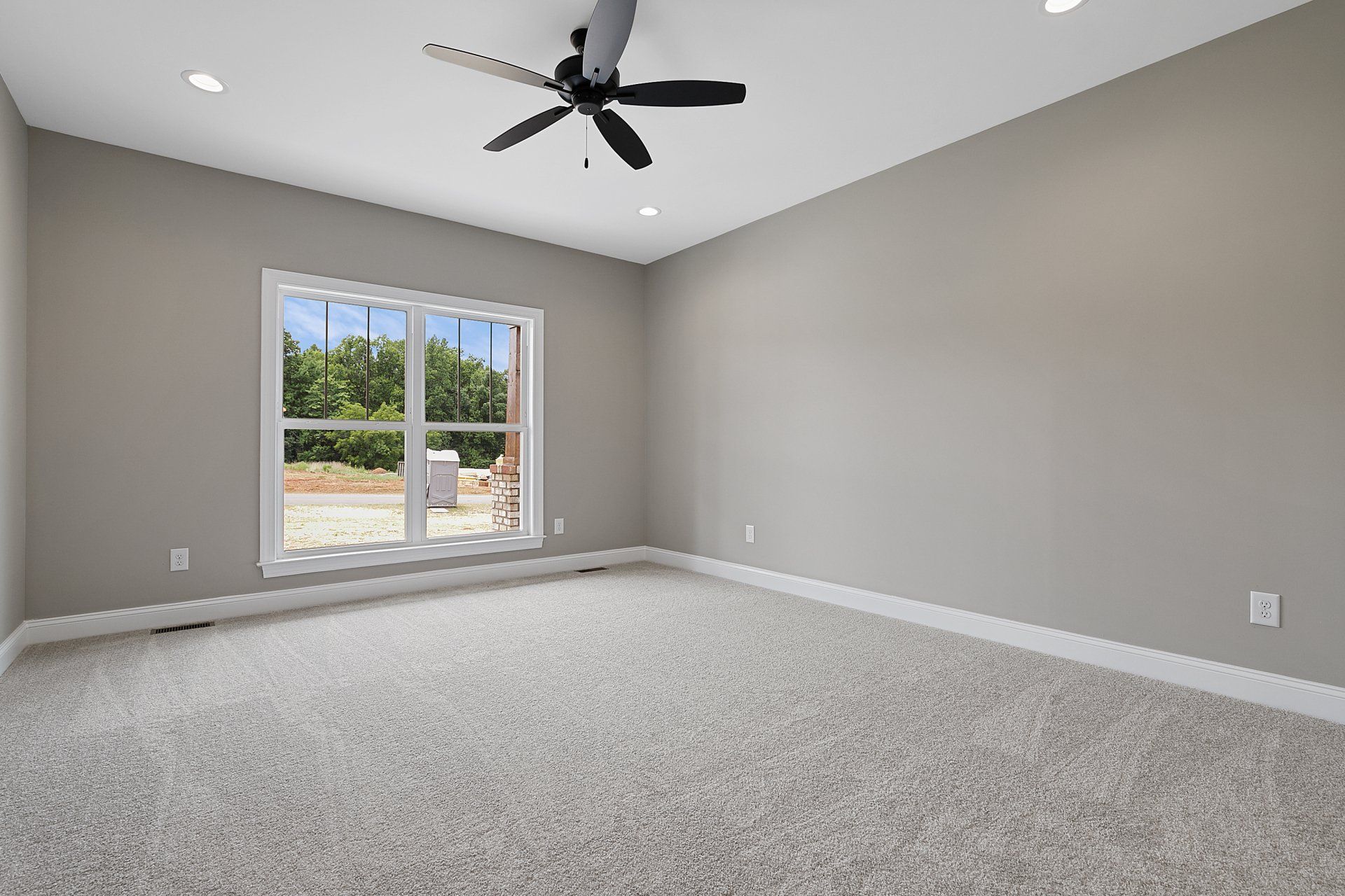 Beautiful Gray Living Room — Greensboro, NC — Sparks Homes & Home Renovations Inc
