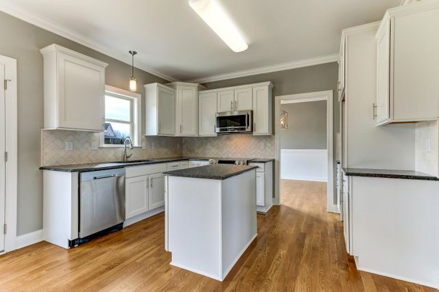 View Of Kitchen With Wooden Floor — Greensboro, NC — Sparks Homes & Home Renovations Inc