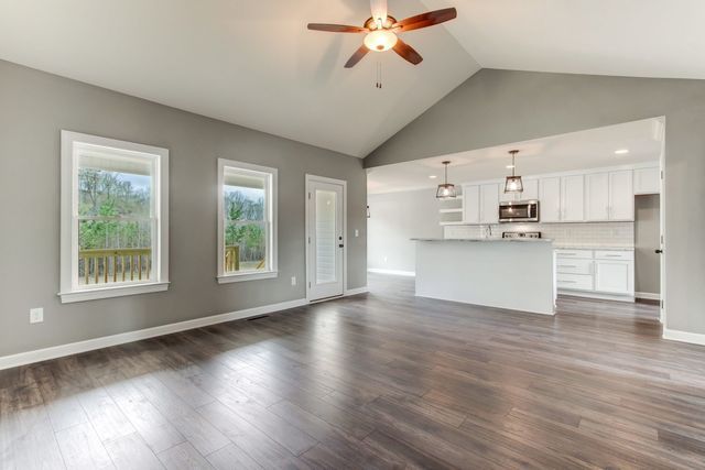 Living Room With Wood Floor — Greensboro, NC — Sparks Homes & Home Renovations Inc