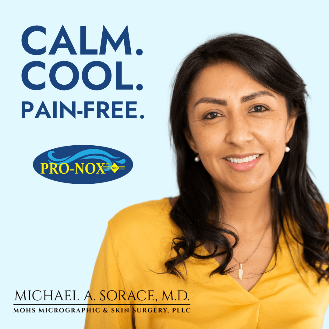 calm. cool. pain-free. pronox advertisement