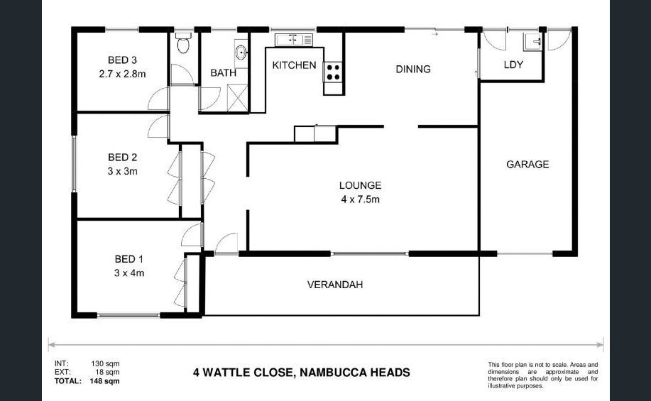 Floor plan image of property 4 Wattle Close Nambucca Heads NSW 2448 #9 | Real Estate Nambucca