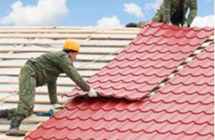 Two Man's Installing the Roof — Roofing Services in Dr. Santa Maria, CA