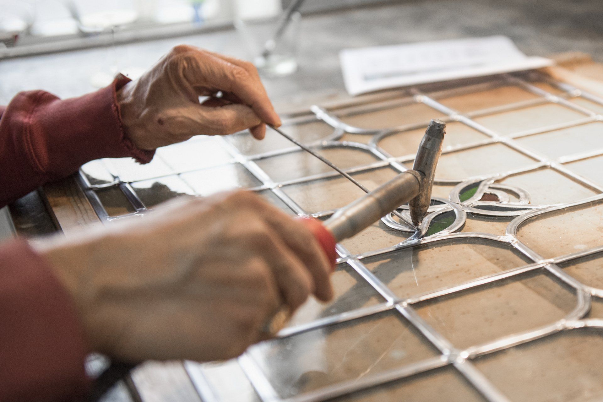 werkatelier glas-in-lood