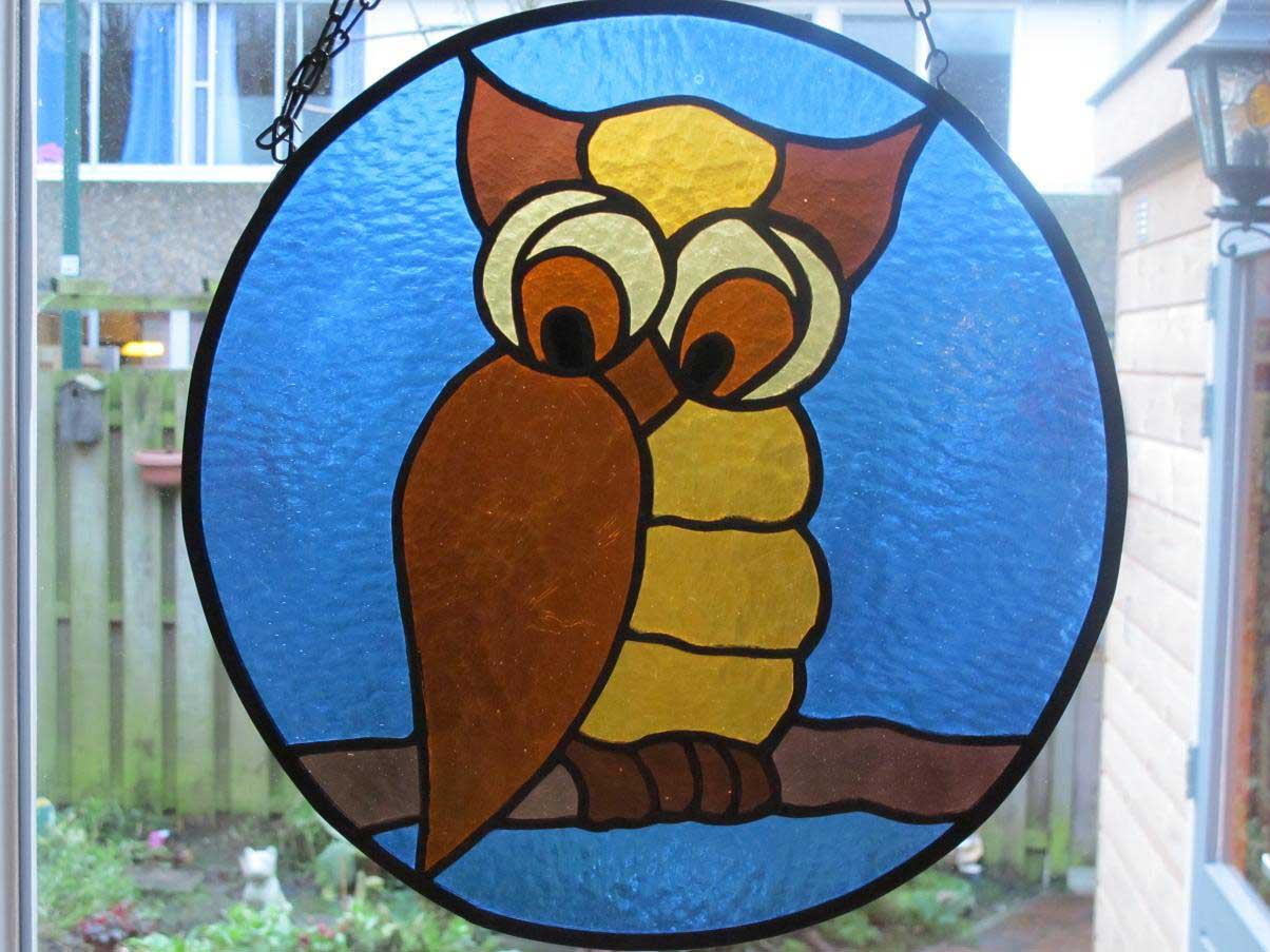 glas  in lodd tiffany glas uil