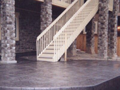 Concrete Patio With Stairs — Denver, CO — Condor Concrete Inc.
