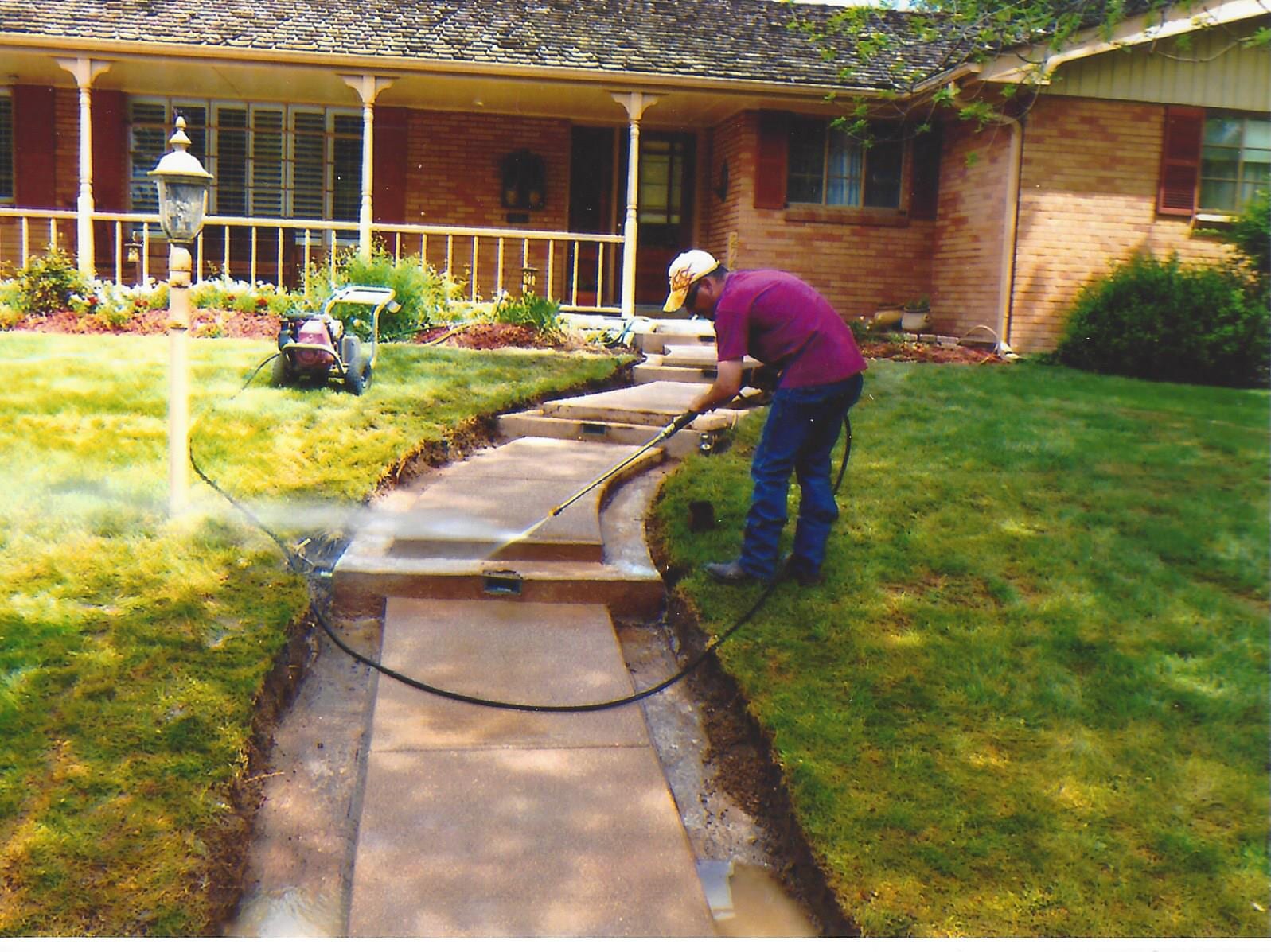 Cleaning Stamped Concrete — Denver, CO — Condor Concrete Inc.