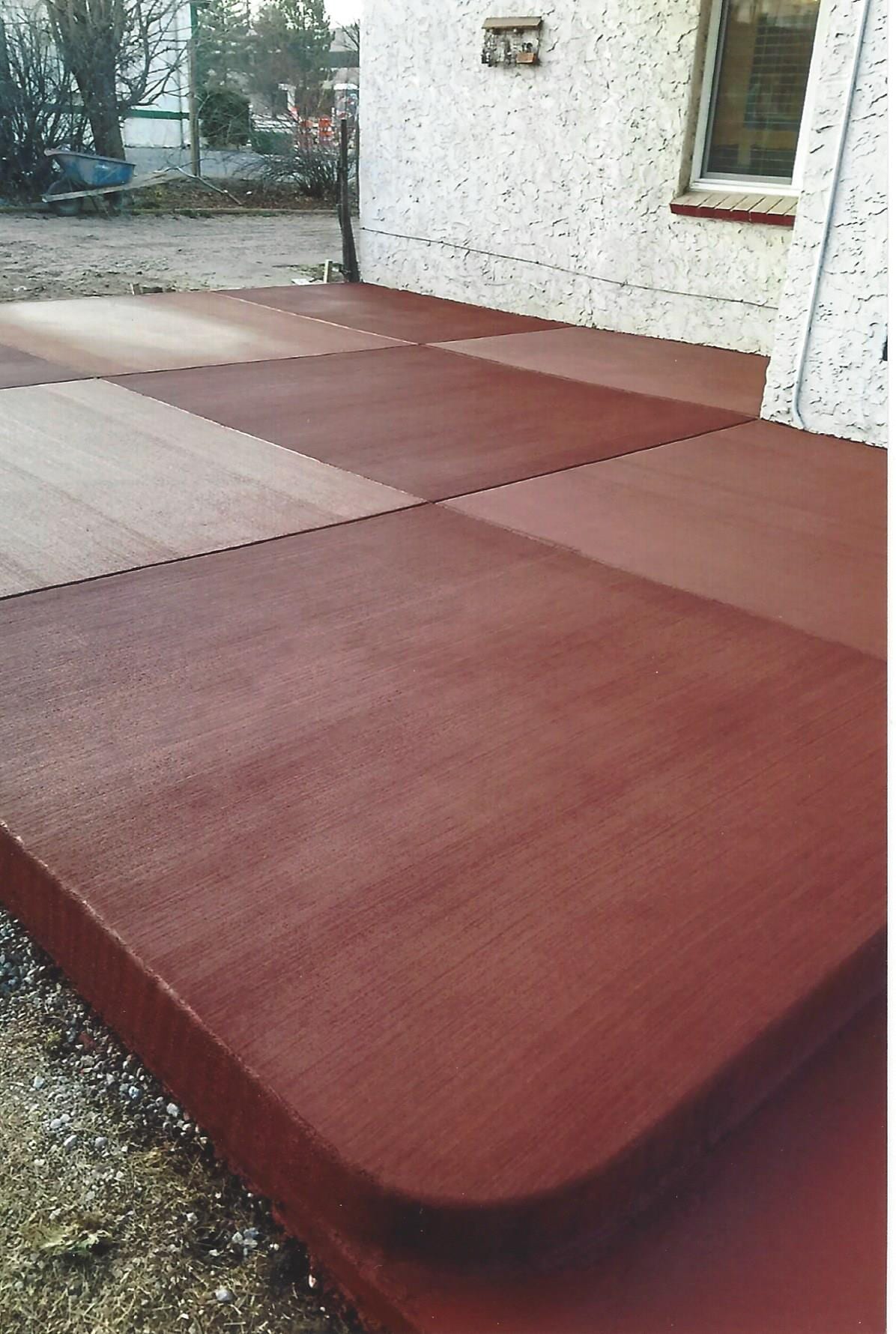 Brown Patio Floor — Denver, CO — Condor Concrete Inc.