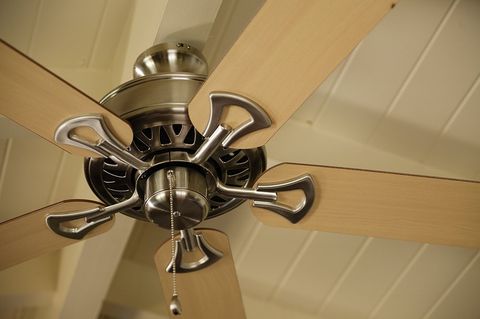 close up of ceiling fan