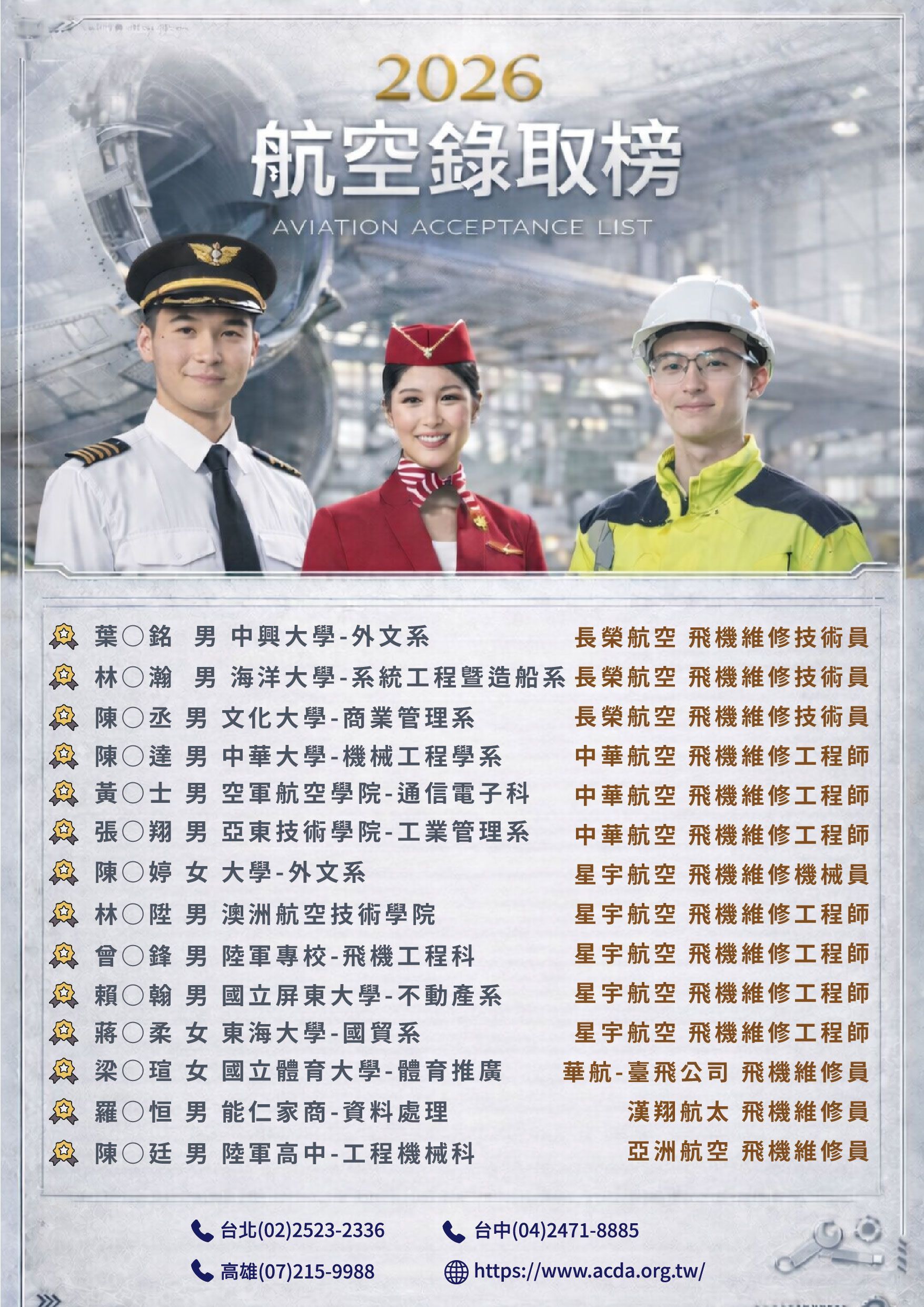 飛行機師、自訓機師、培訓機師、機師怎麼考、職訓課程、女生考機師、CPL商用飛行機師證照、機師薪水、中華航空、華信航空、台灣虎航、長榮航空、星宇航空培訓飛行機師、飛機修護、飛機維修、丙級飛機修護證照、乙級飛機修護證照、職訓課程、免費課程、免費培訓、退輔會職訓、空服、空姐、空少、空服怎麼考、空服補習班、空服培訓、職訓課程、免費課程、免費培訓、退輔會職訓、中華航空、華信航空、台灣虎航、長榮航空、星宇航空、地勤、地勤怎麼考、地勤補習班、地勤培訓、職訓課程、免費課程、航空訂位證照、免費培訓、退輔會職訓、中華航空、華信航空、台灣虎航、長榮航空、星宇航空