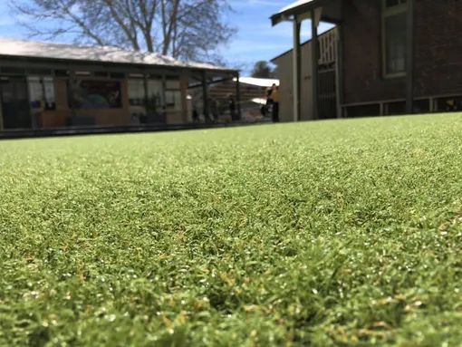 Close-up of Artificial Green Turf — Dubbo Premier Landscapes in Dubbo, NSW
