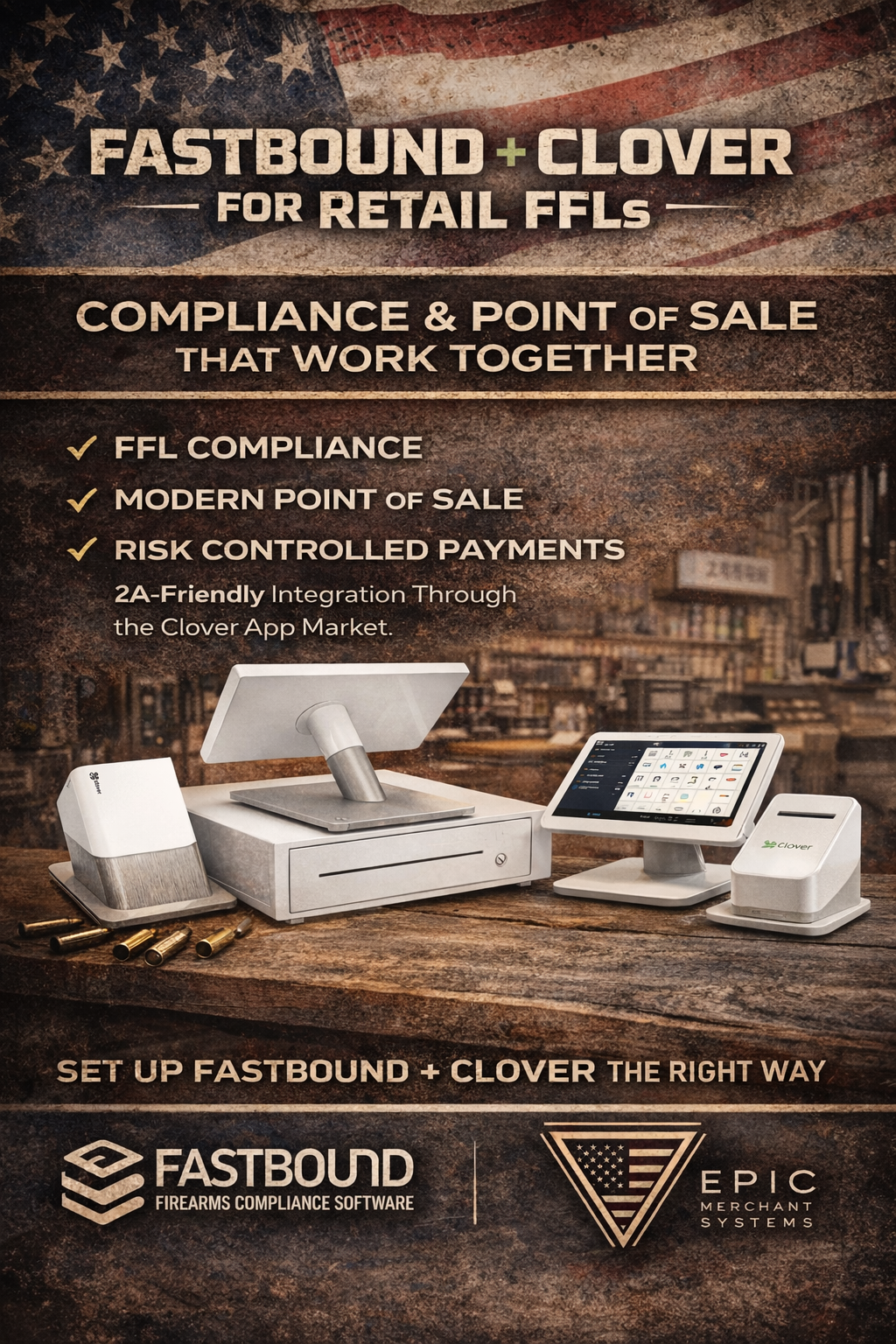 FastBound and Clover integration for retail FFL point of sale and compliance workflows