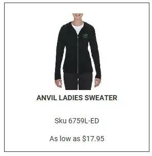 Anvil ladies Sweater