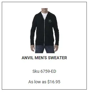 Anvil Mens Sweater
