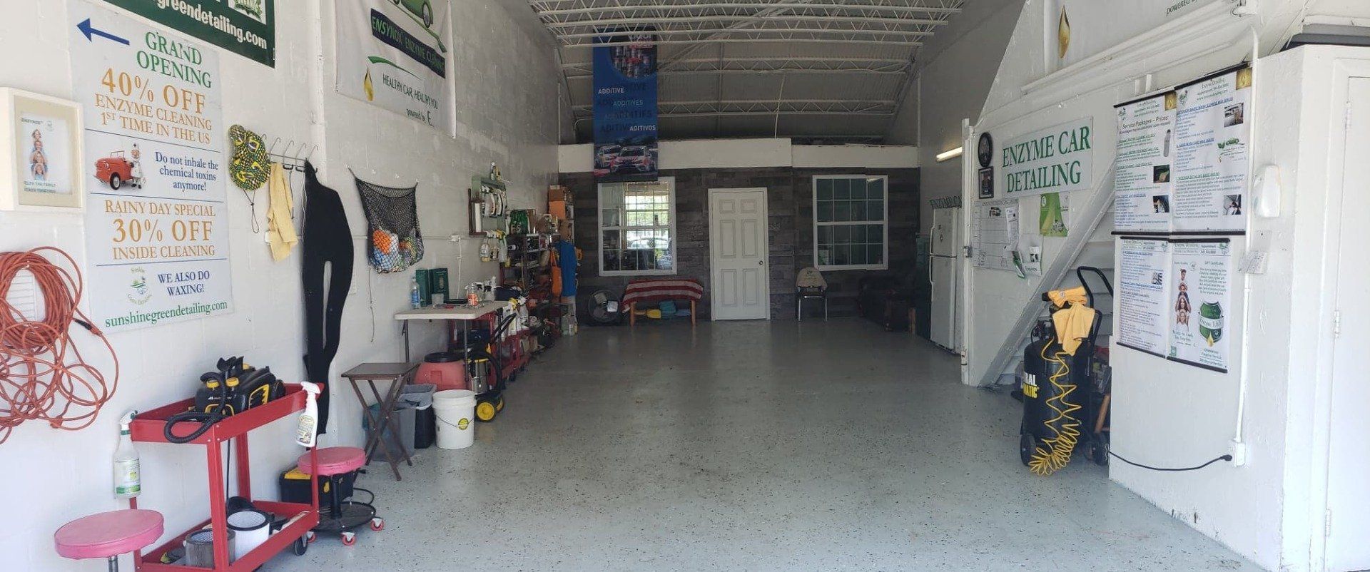 We continue to serve our customers and partners on the new place and provide our service with Ensynox organic enzyme that neutralize toxins inside of the car.
