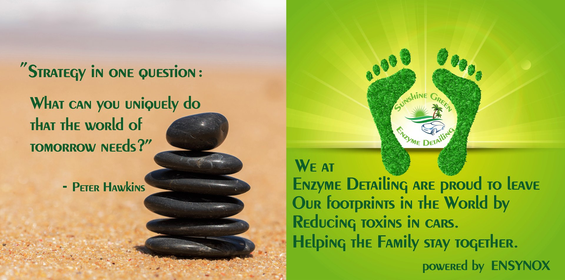 Future Sunshine Green Enzyme Detailing locations are determined solely by the Franchisor based on the company's goals for system-wide expansion in specifically targeted markets.