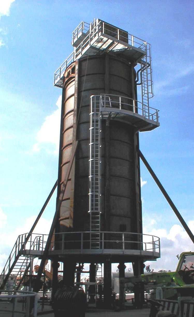 vista serbatoio chimico