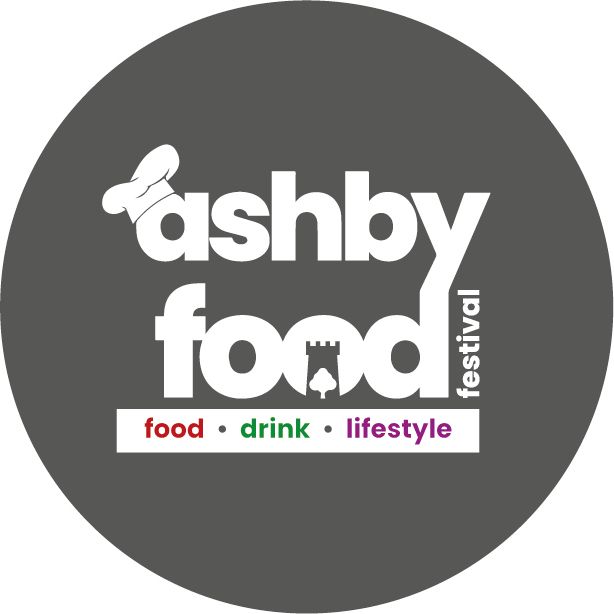 Ashby food festival logo on a gray background