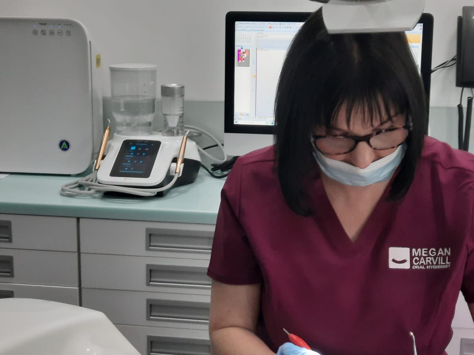 Megan Carvill at work in her Oral Hygiene practice in Erasmusrand, Pretoria.
