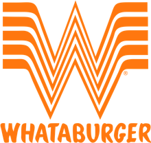 The logo for whataburger is orange and white