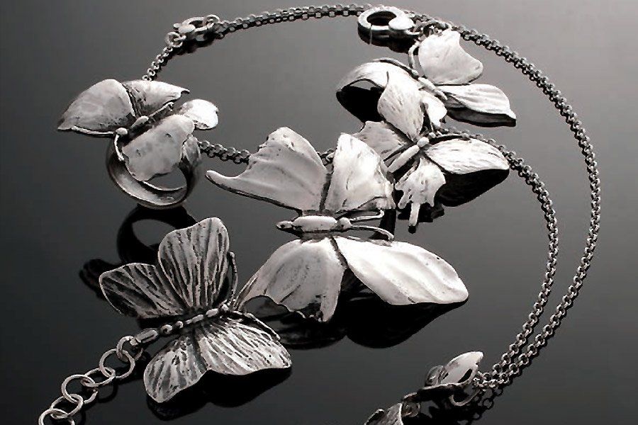 farfalle in argento