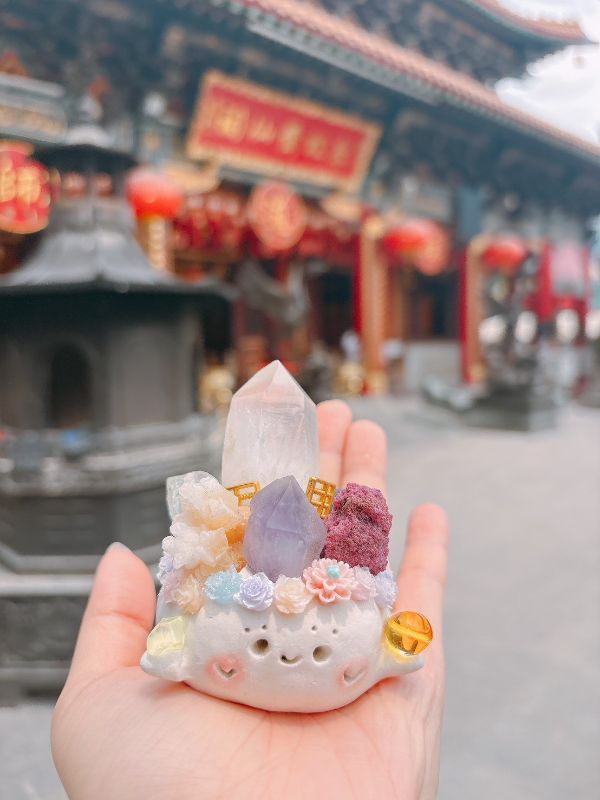 香港黃大仙加持水晶小豆丁