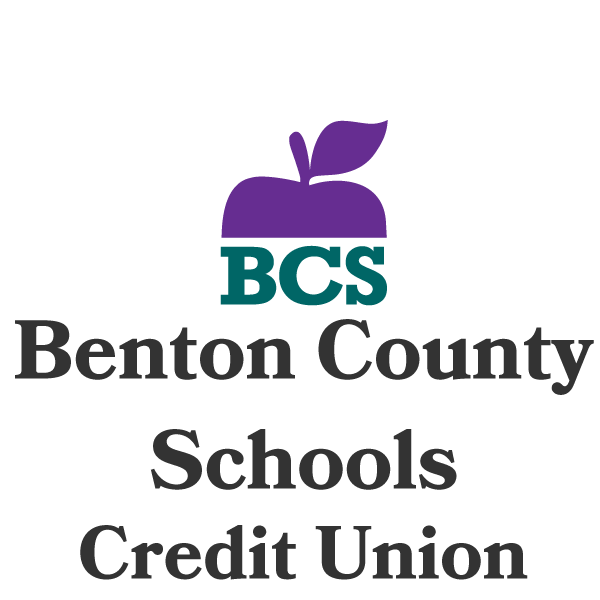 A logo for benton county schools credit union
