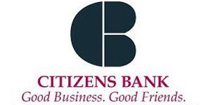 The logo for citizens bank is good business , good friends.